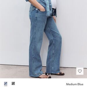 Mango Wide Leg Maternity Jeans